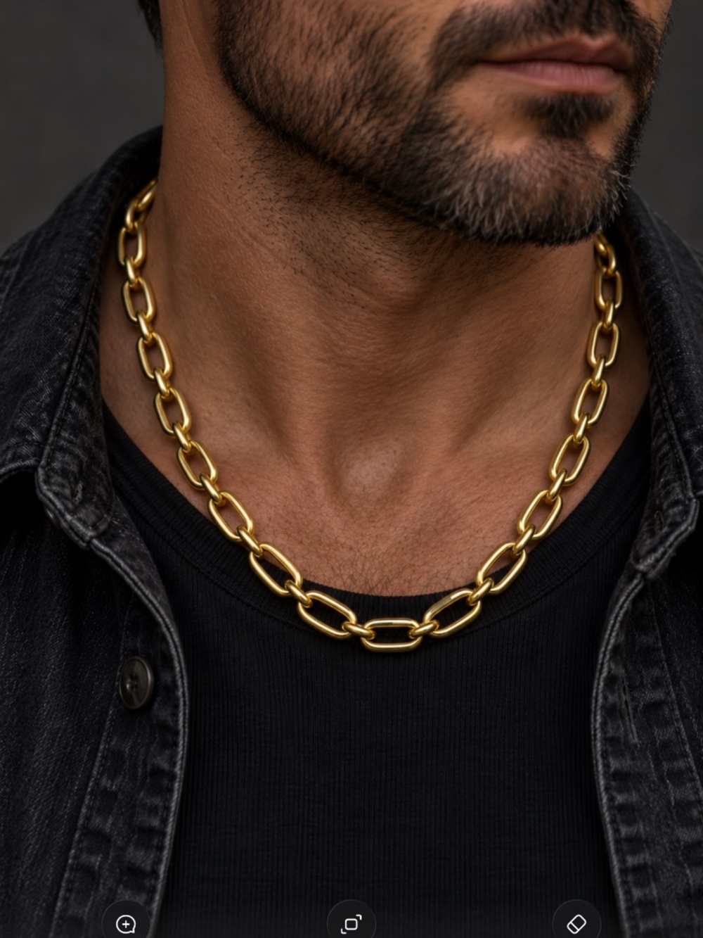 EFFY Men's Gold-Plated 925 Sterling Silver Chain Necklace